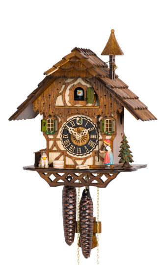 Chalet Style Cuckoo Clock with Bell Tower