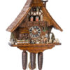 Chalet Style Cuckoo Clock with Moving Water Wheel