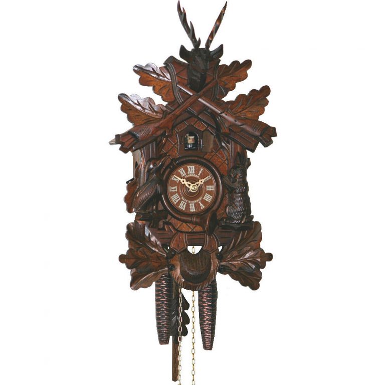 Hunter Cuckoo Clock with Stags Head - CuckooClocks.co.uk