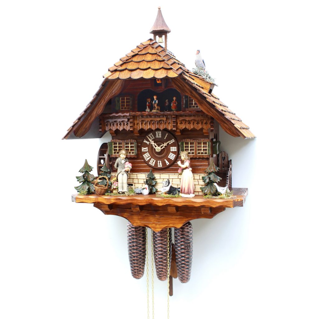 Chalet Cuckoo Clock with Hand Painted Figures CuckooClocks.co.uk