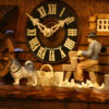 Chalet Style Cuckoo Clock with Moving Water Wheel - Image 2