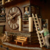 Large Chalet Cuckoo Clock with Man Climbing Ladder - Image 3