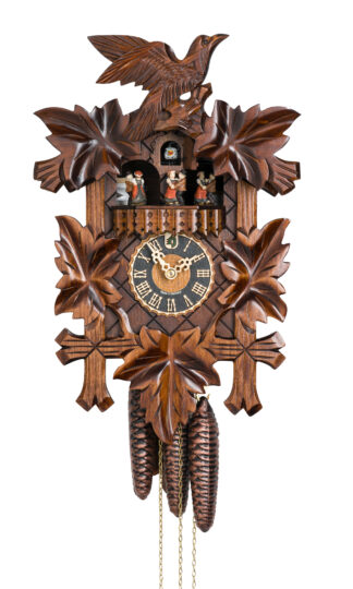 5 Leaf & Bird 1 Day Mechanical Cuckoo Clock With Dancers